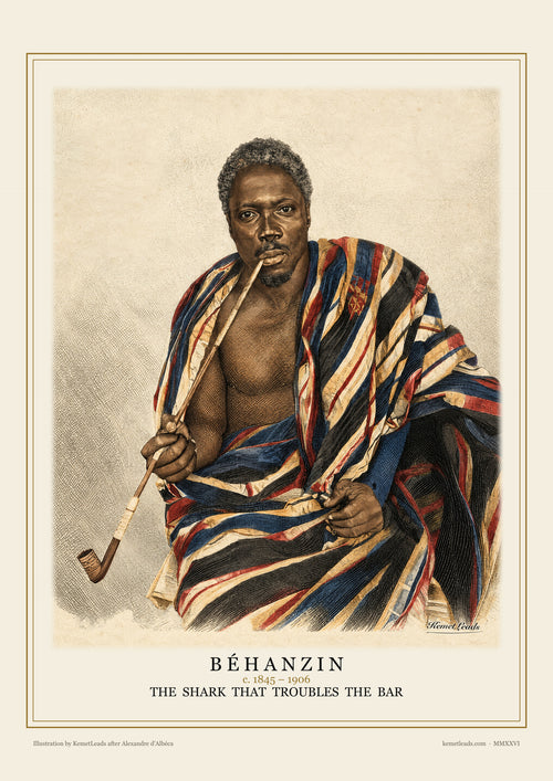 Behanzin engraved poster