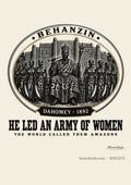 Behanzin medallion poster