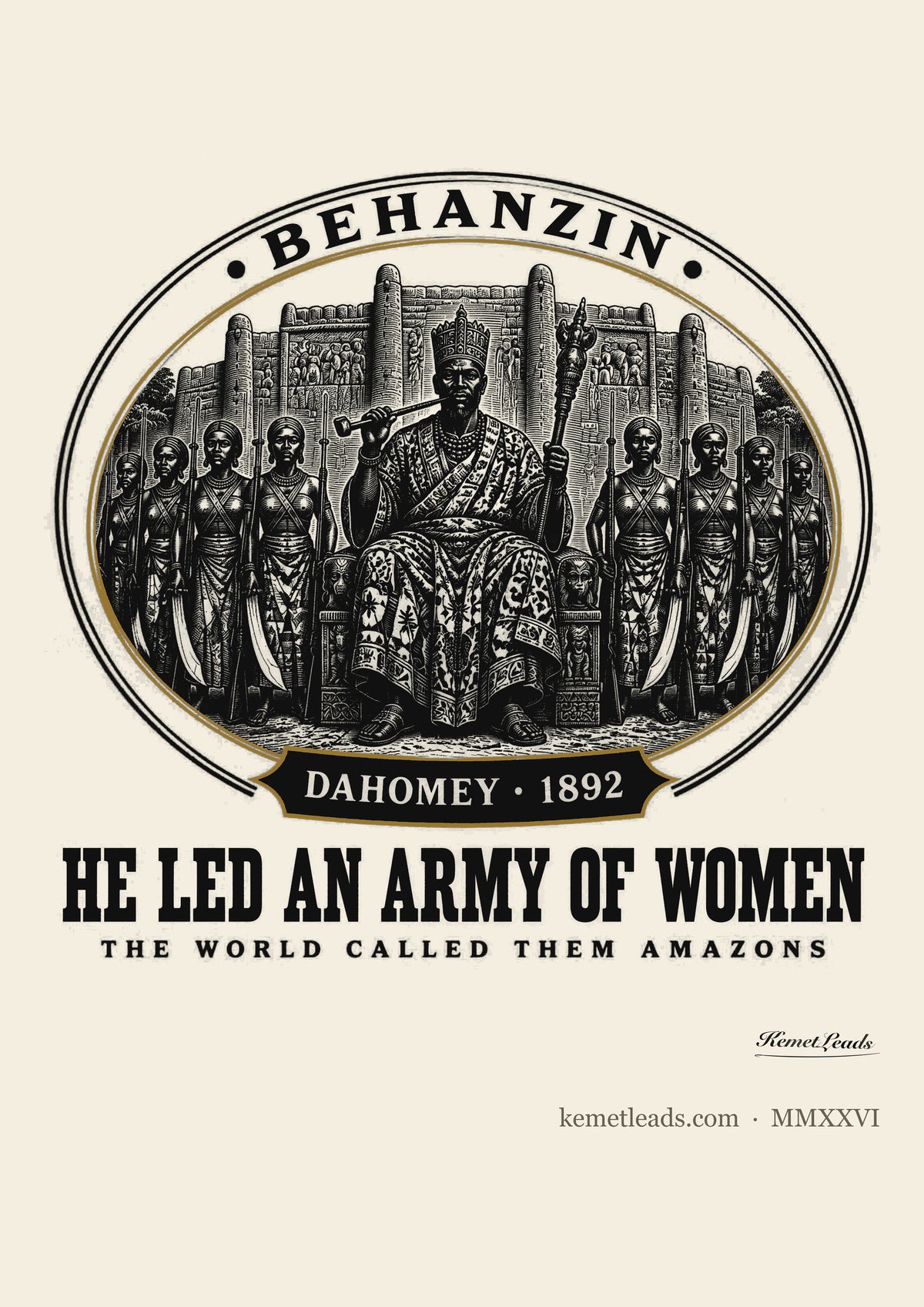 Behanzin medallion poster