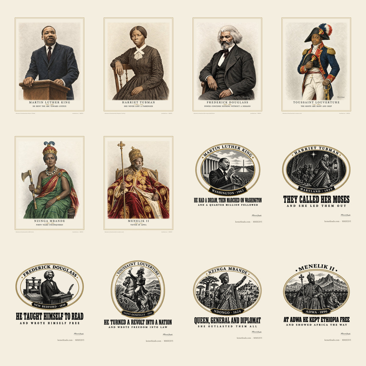 The complete KemetLeads poster collection