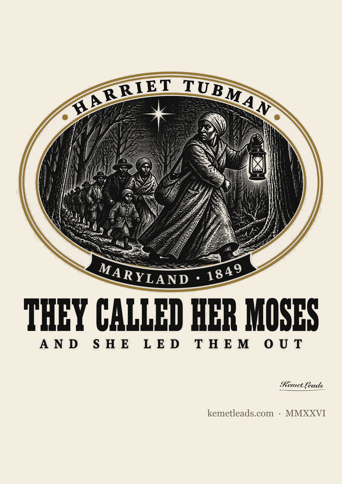 Harriet Tubman medallion poster