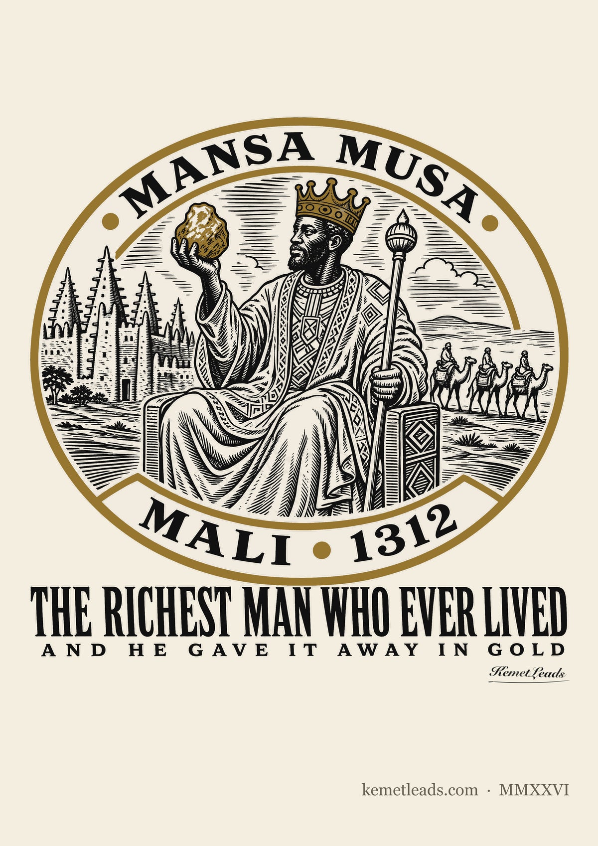 Mansa Musa medallion poster