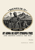 Menelik II medallion poster