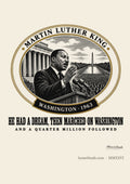 Martin Luther King medallion poster