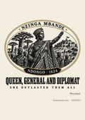 Nzinga Mbande medallion poster
