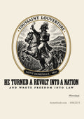 Toussaint Louverture medallion poster